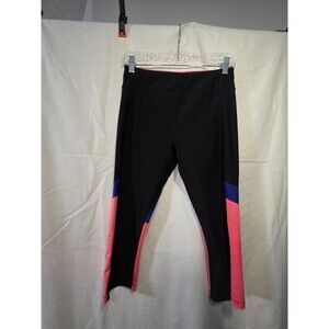 Under Armour Women's HeatGear Compression Capri Leggings Size M Black Pink